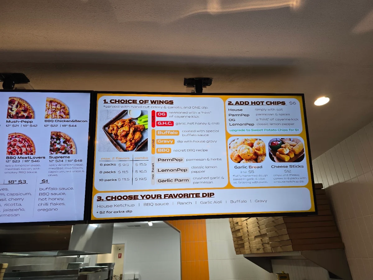 Menu, The Parlor Pizza