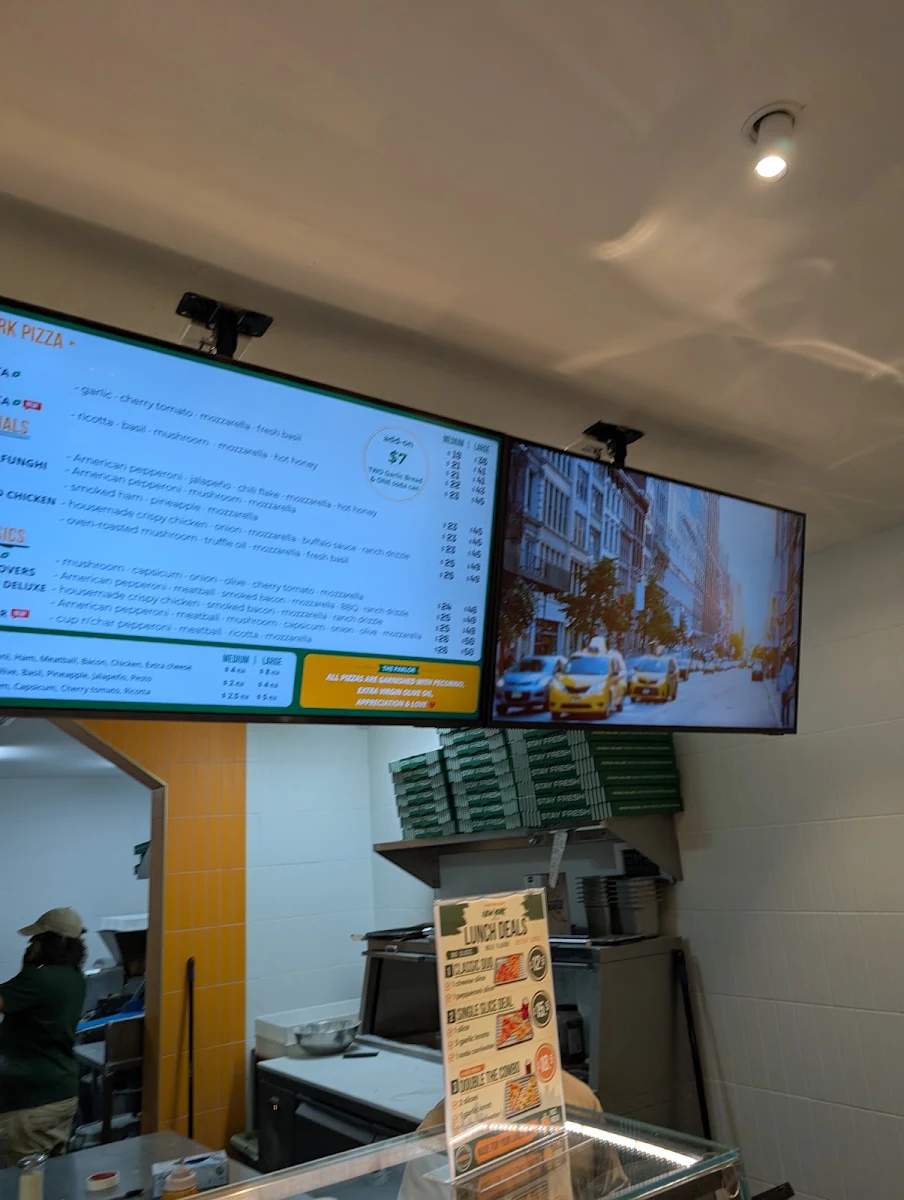 Menu, The Parlor Pizza