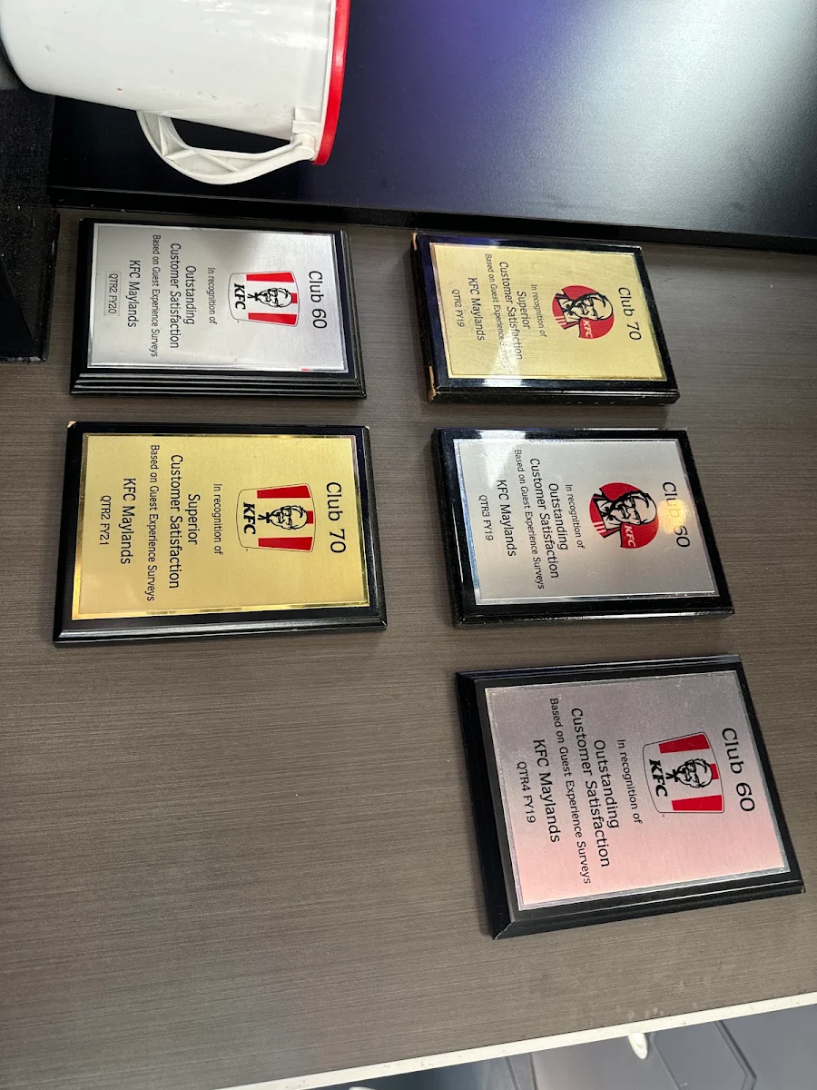 Menu, KFC Maylands