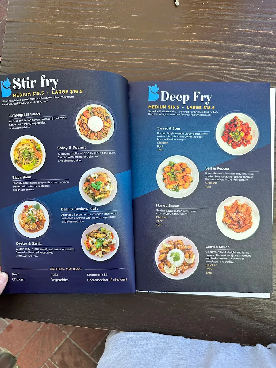 Menu, Bami Henley