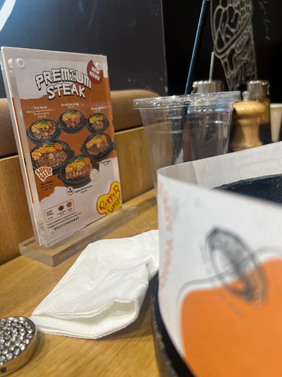 Menu, Pepper Lunch Spencer St