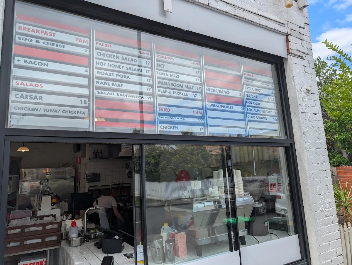 Menu, Hector's Deli