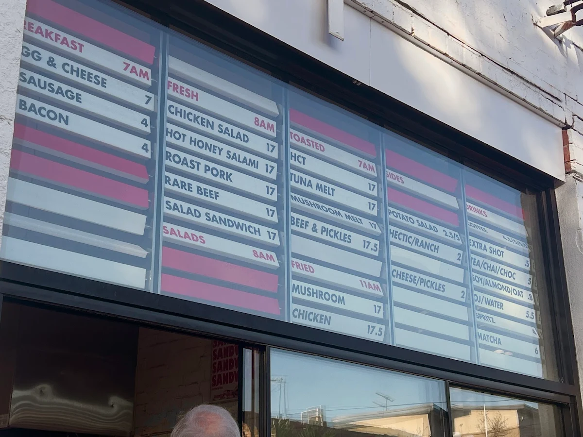 Menu, Hector's Deli
