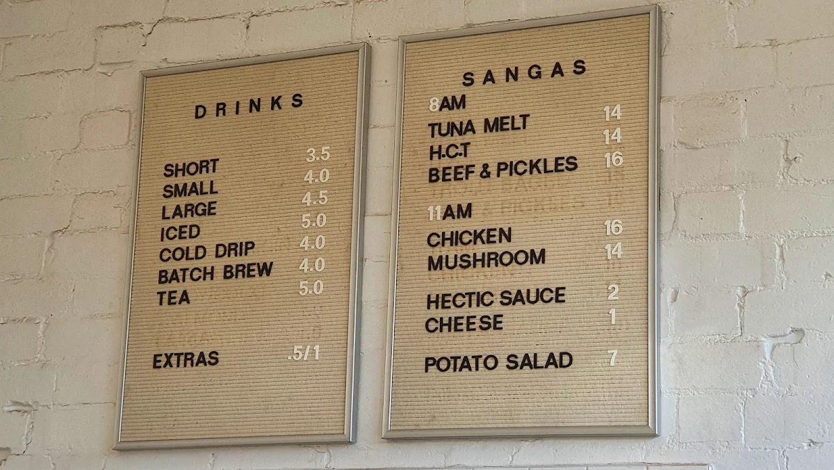 Menu, Hector's Deli