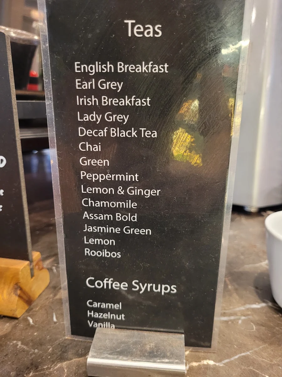 Menu, Cafe Bliss
