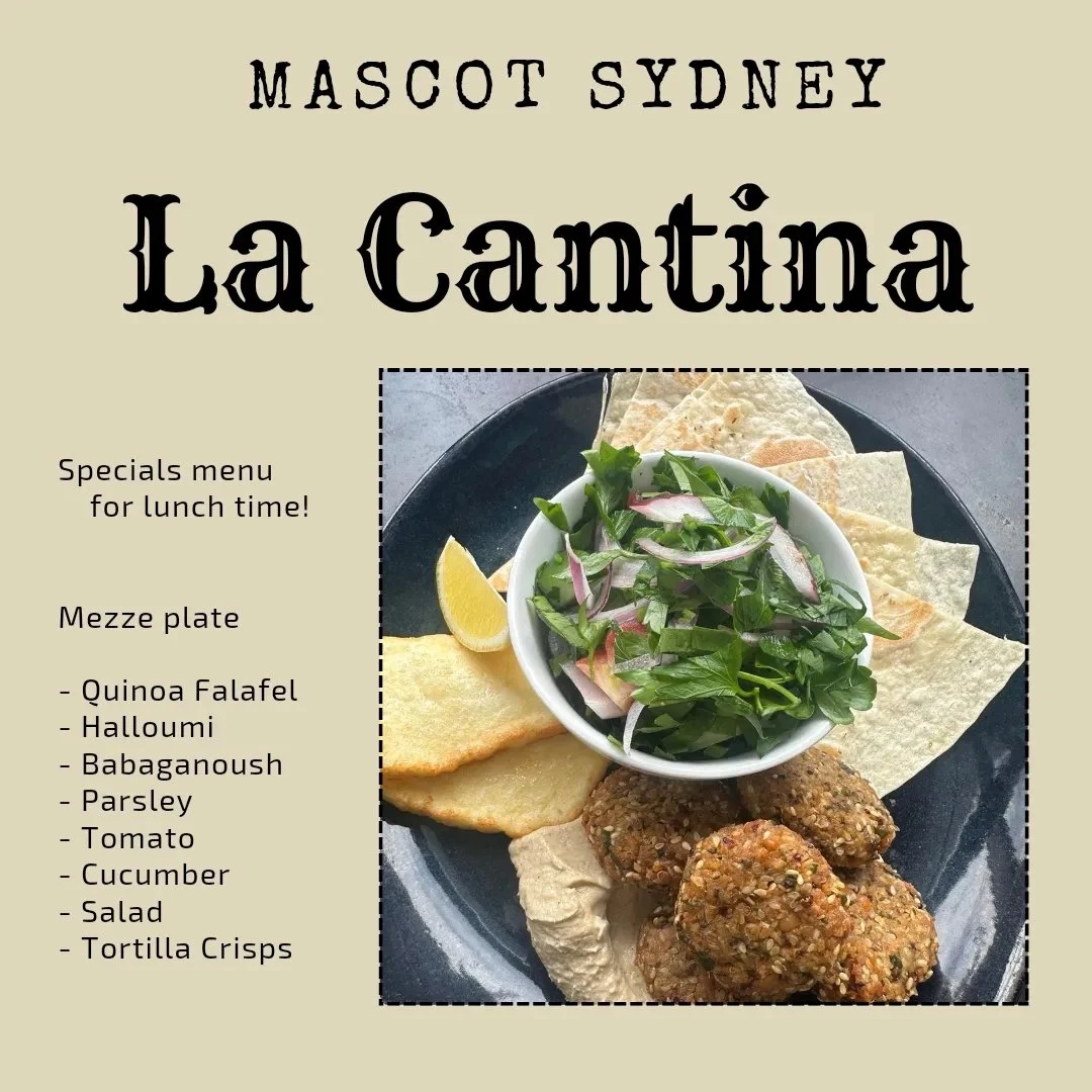 Menu, La Cantina Mascot