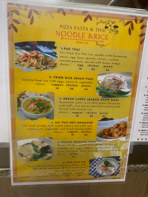 Menu, Pizza Pasta & More