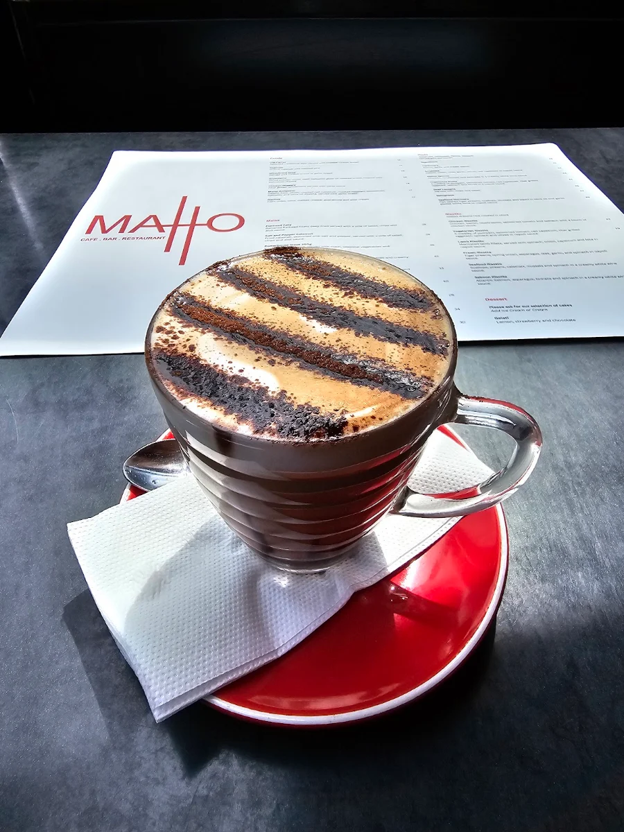 Menu, Cafe Matto