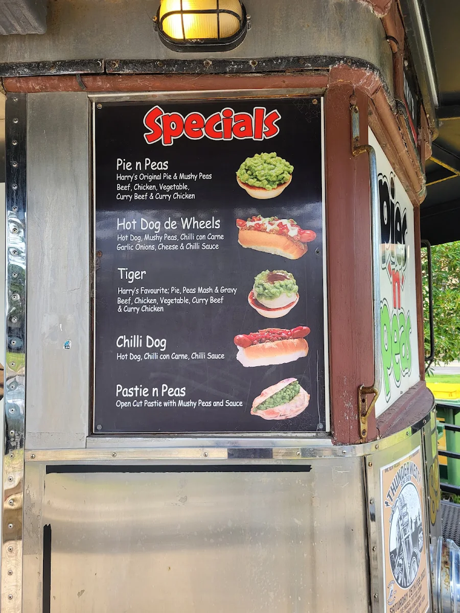 Menu, Harry's Café de Wheels - Newcastle