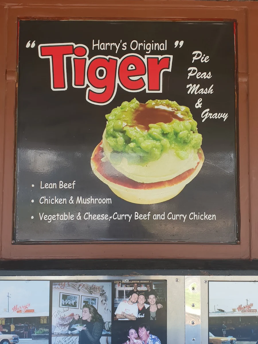 Menu, Harry's Café de Wheels - Newcastle