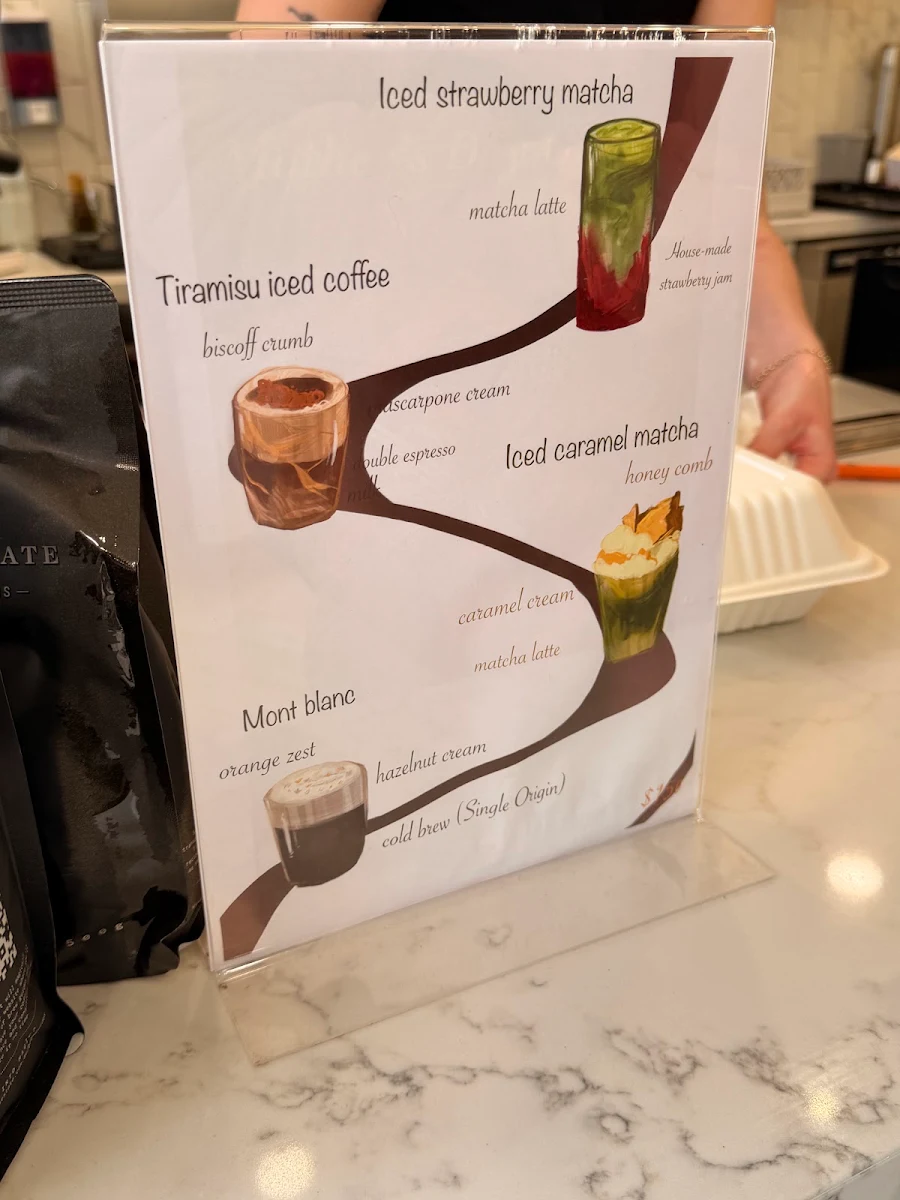 Menu, La Croissanterie & Co