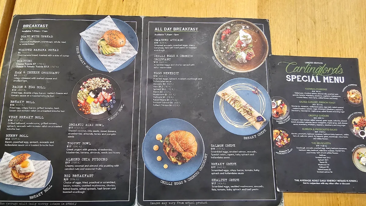 Menu, Oliver Brown