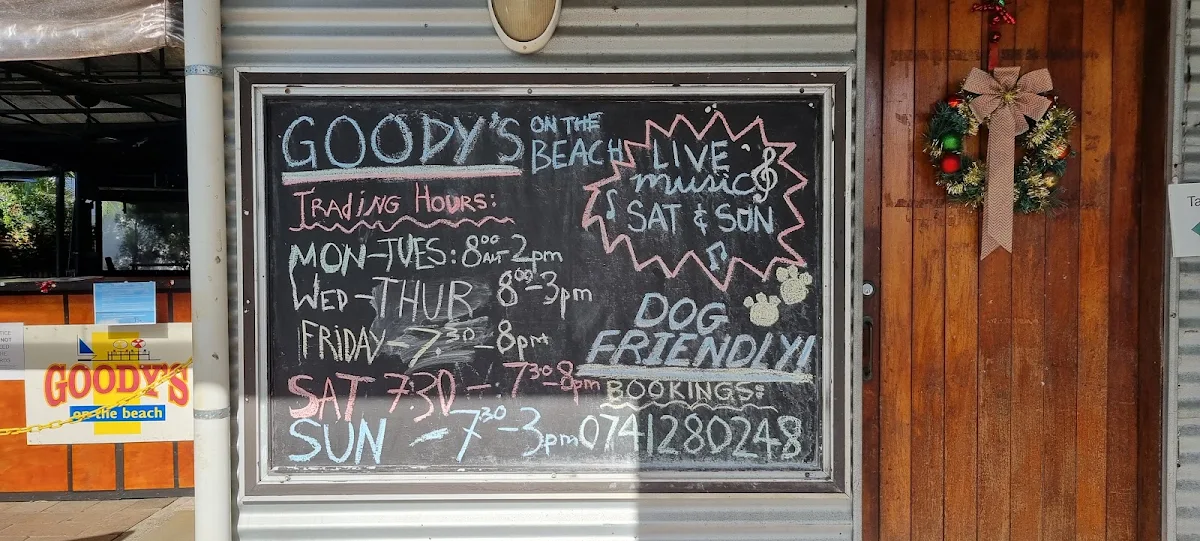 Menu, Goody's On The Beach
