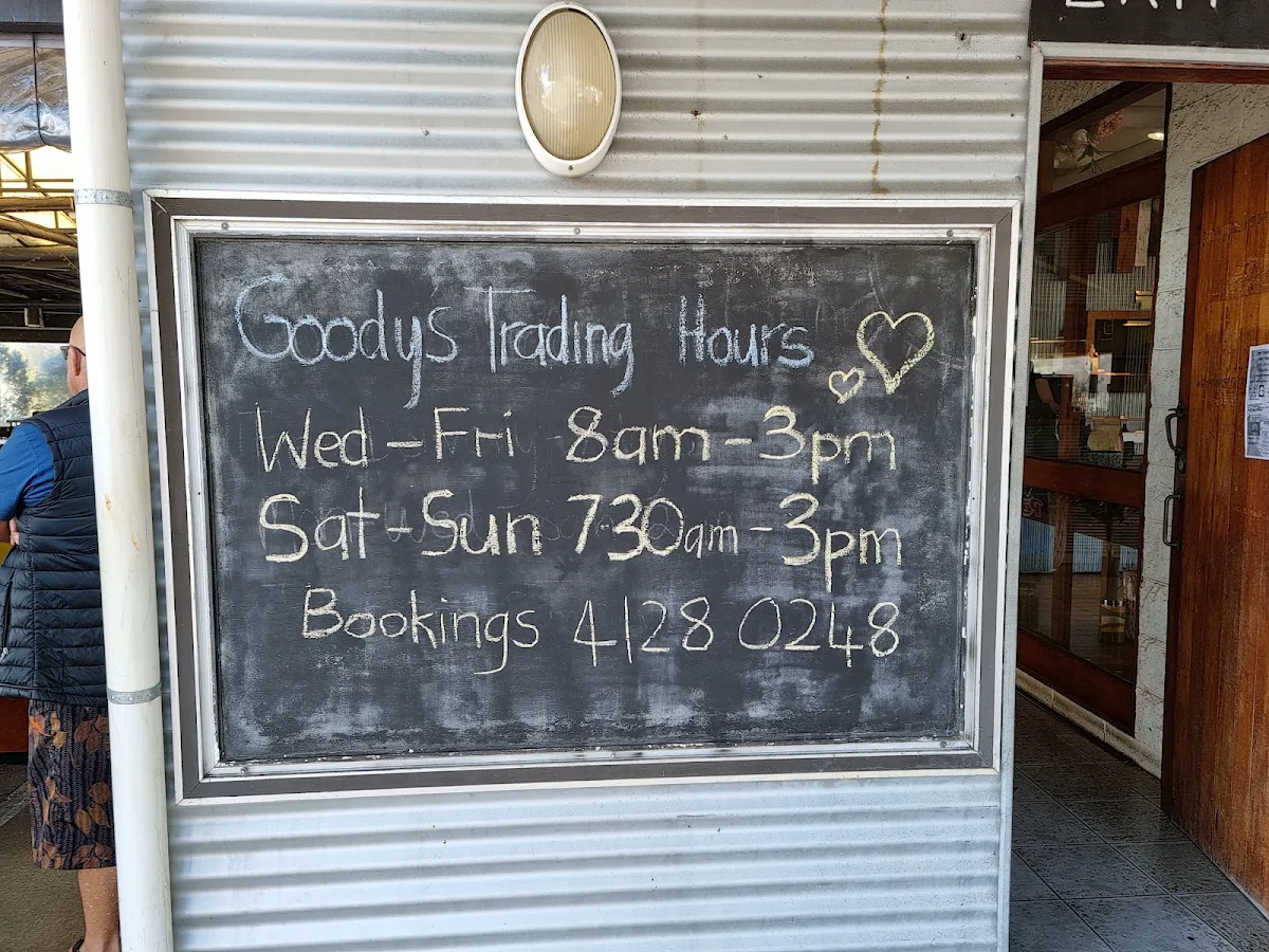 Menu, Goody's On The Beach