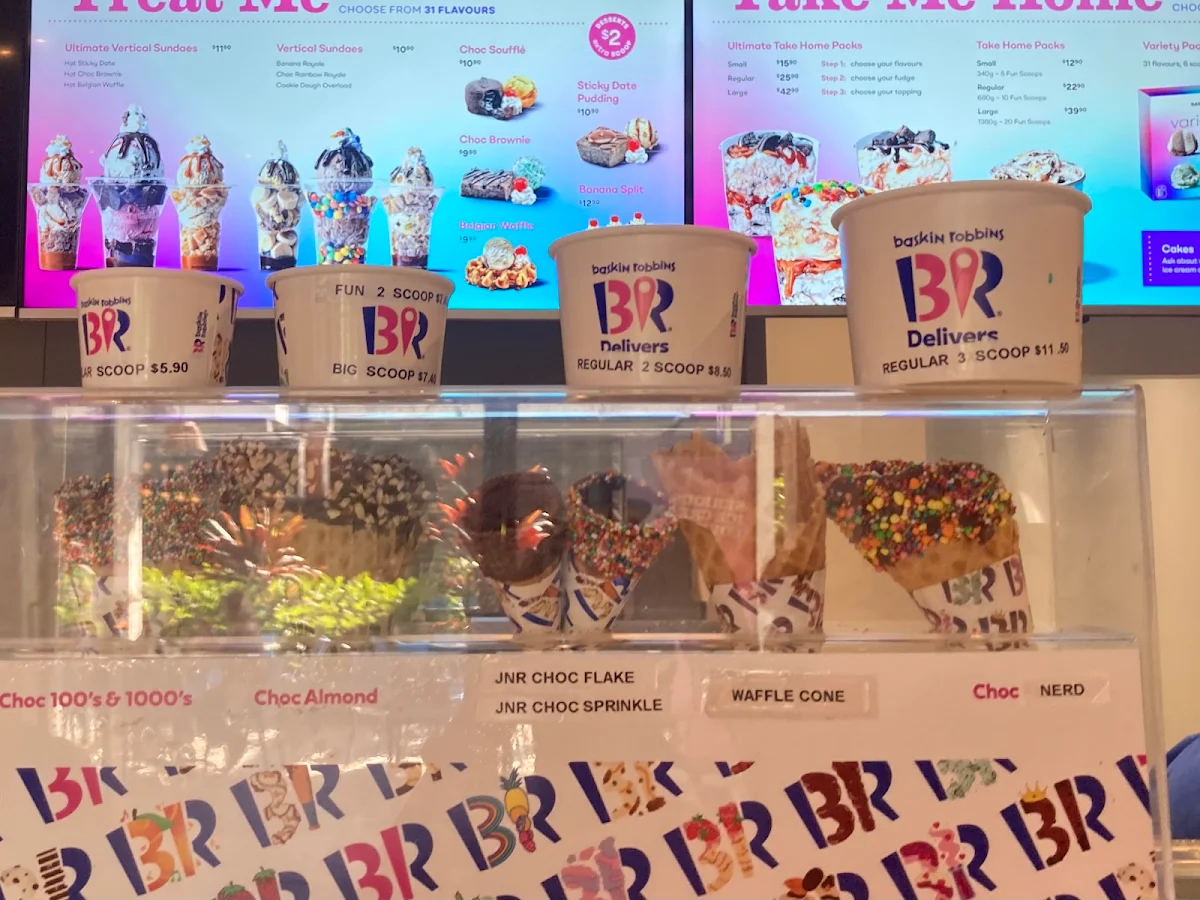 Menu, Baskin-Robbins Harbour Town