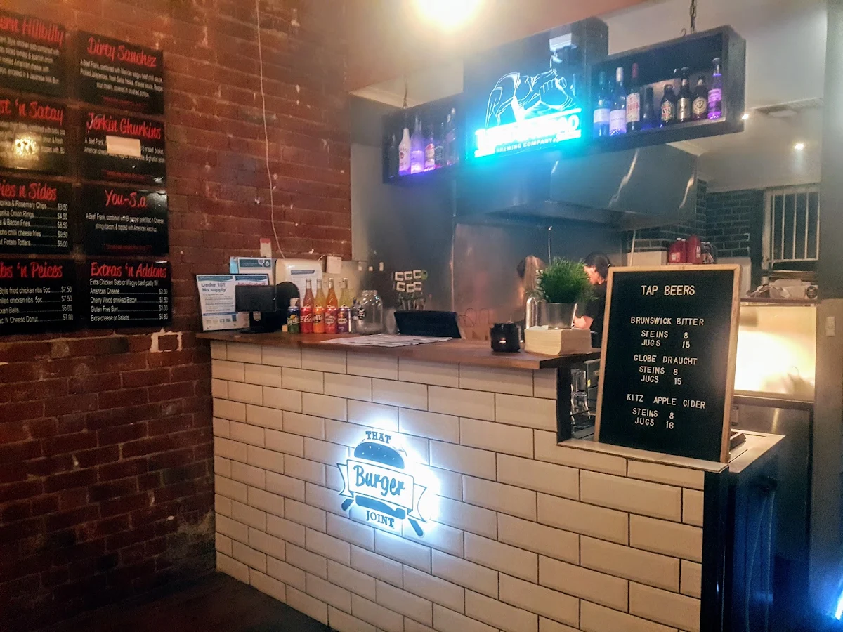 Menu, That Burger Joint St Kilda