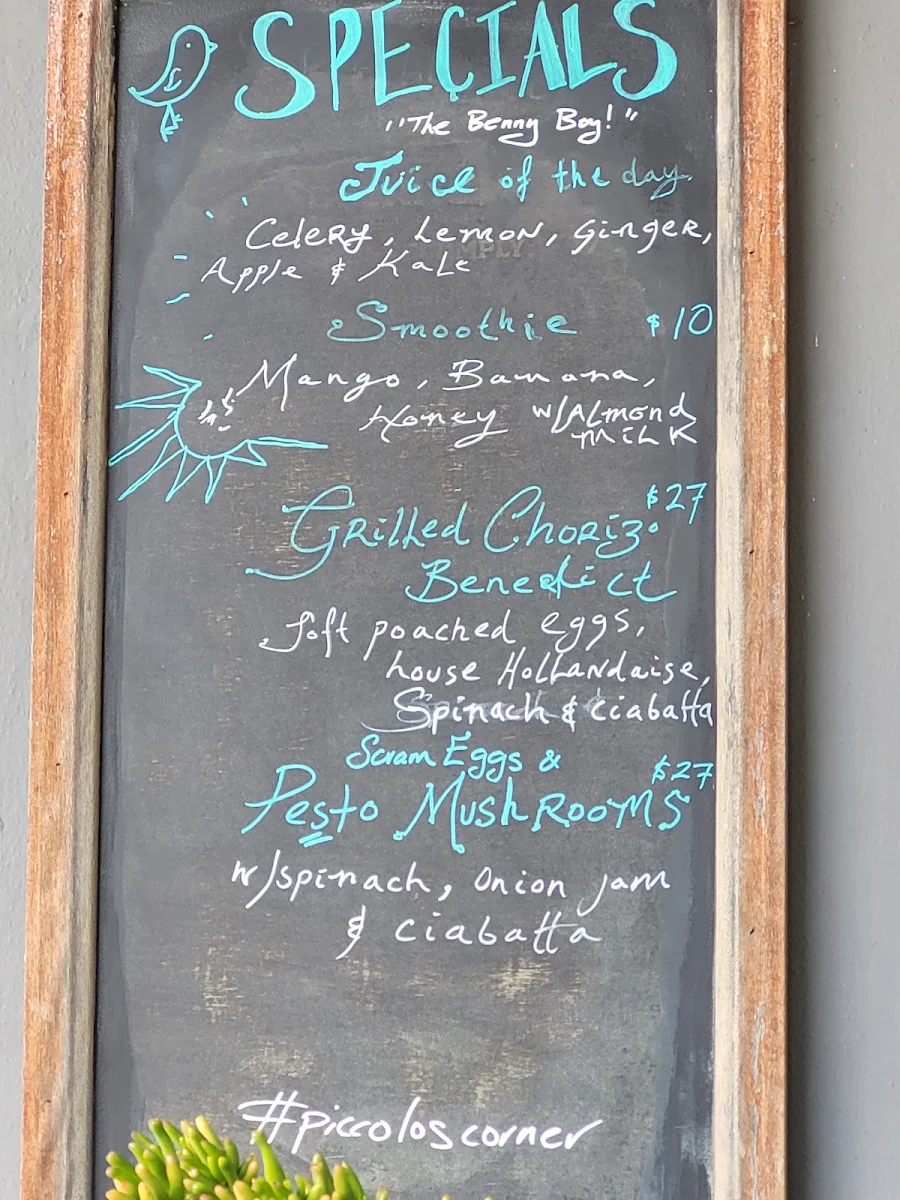 Menu, Piccolo's Corner