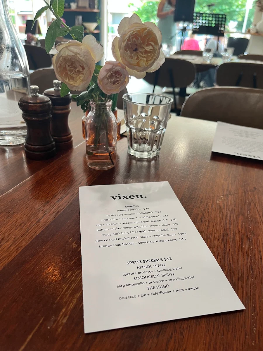 Menu, Vixen Lorn
