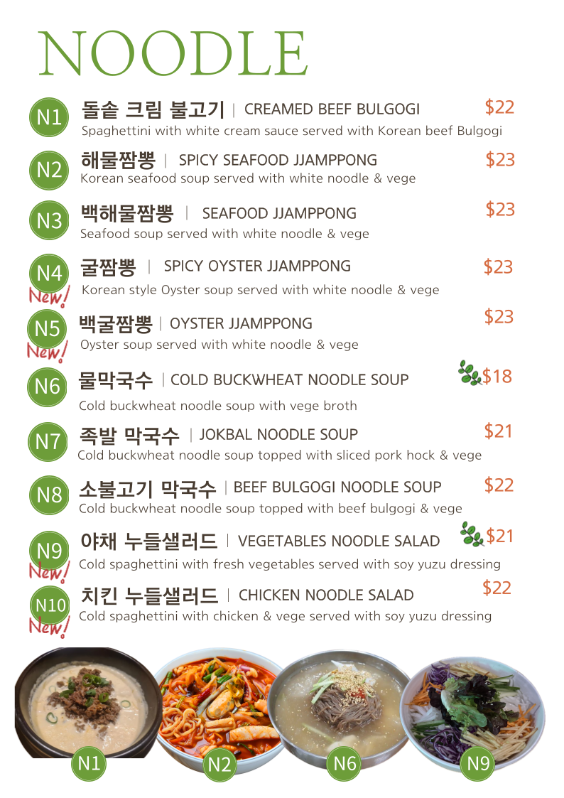 Menu, MR. JOKBAL