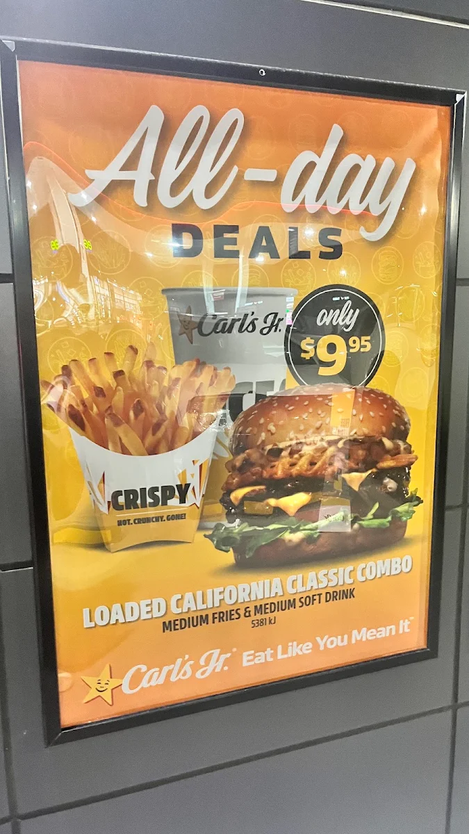 Menu, Carl's Jr. Morayfield