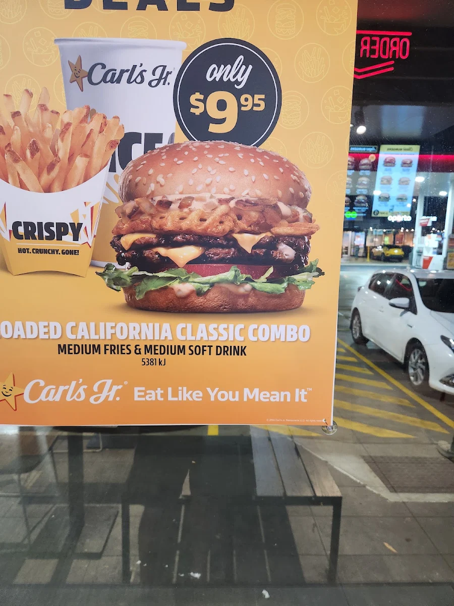 Menu, Carl's Jr. Morayfield