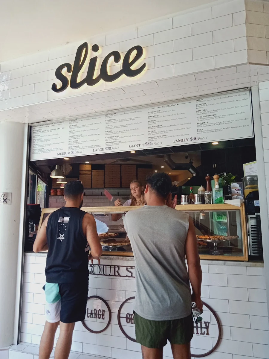 Menu, Slice Pizzeria Byron Bay