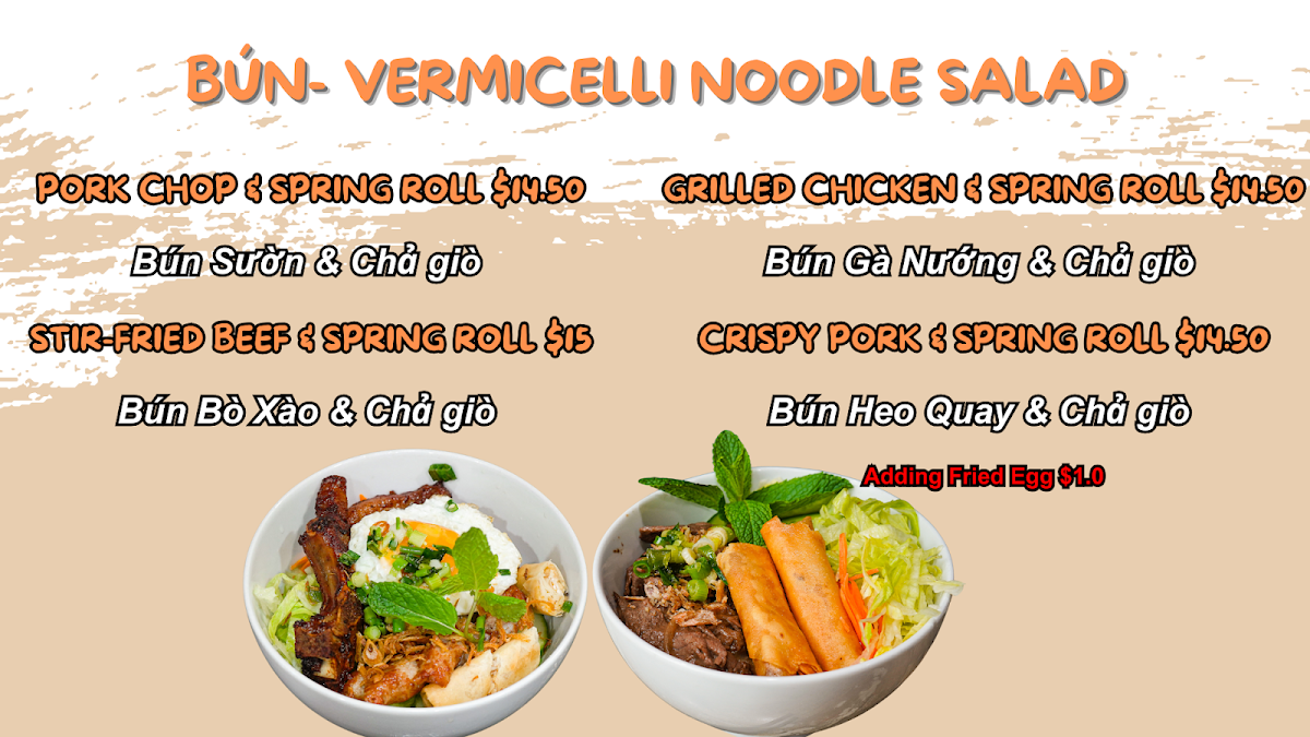 Menu, Pho 84 - Vietnamese Eatery