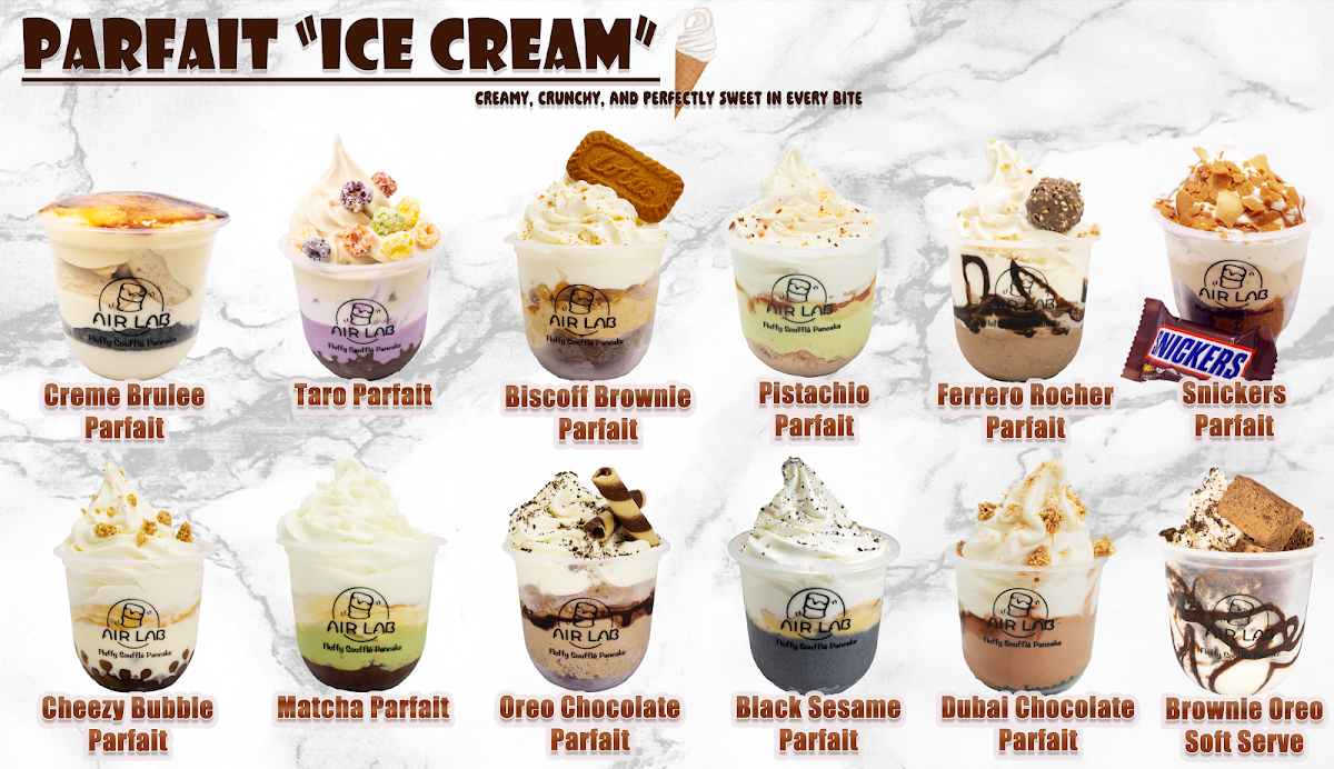Menu, Air Lab