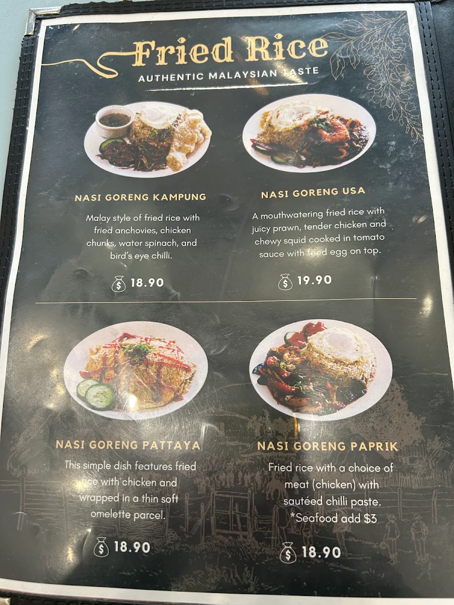 Menu, Warisan Secangkir