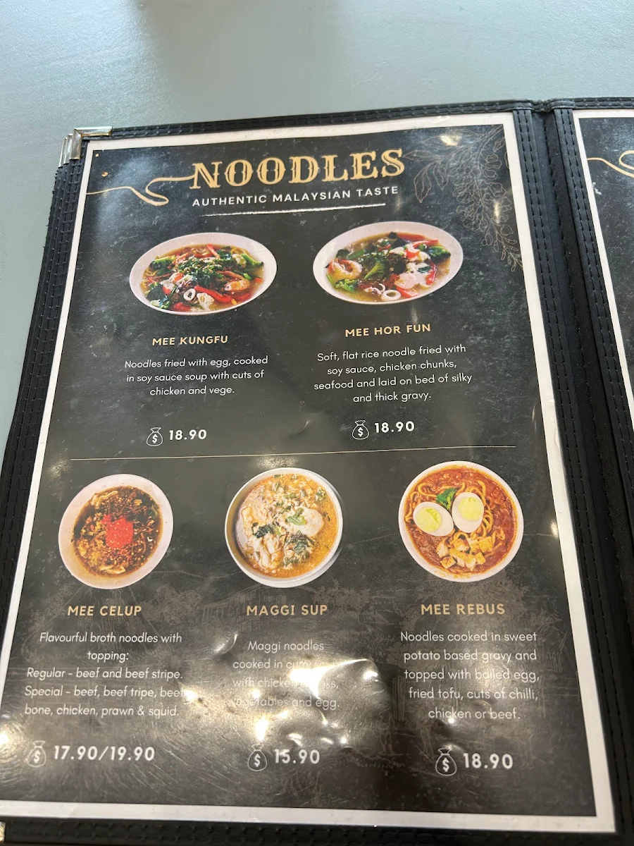 Menu, Warisan Secangkir