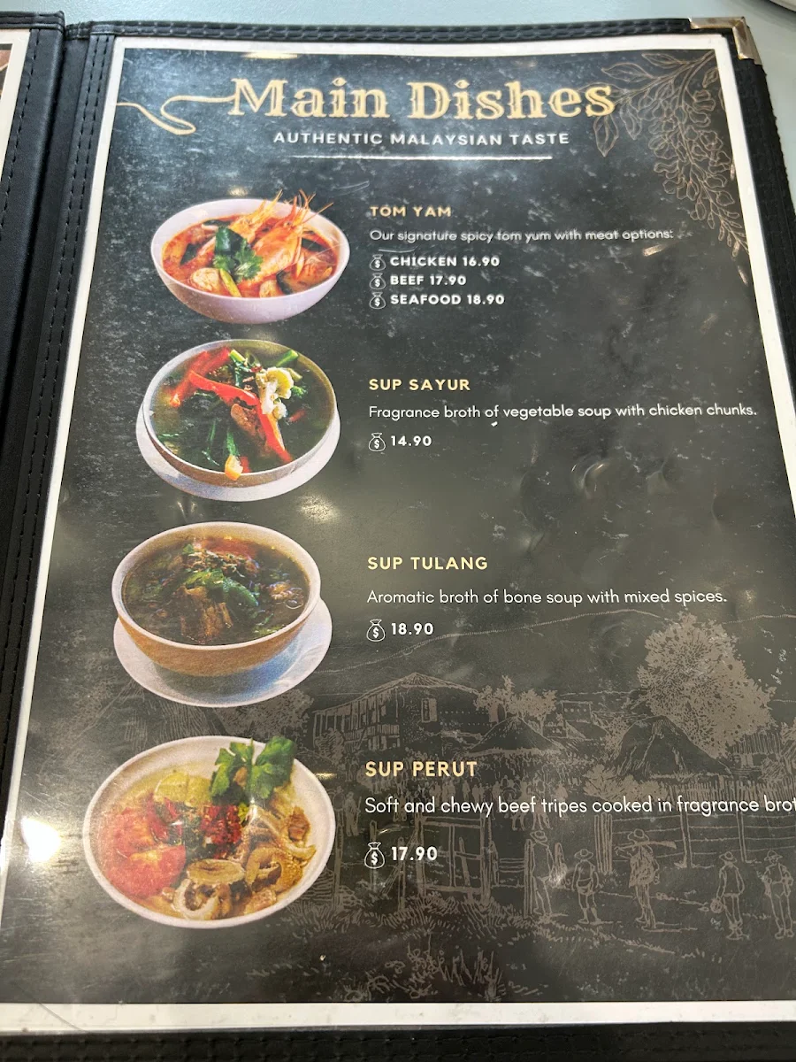 Menu, Warisan Secangkir