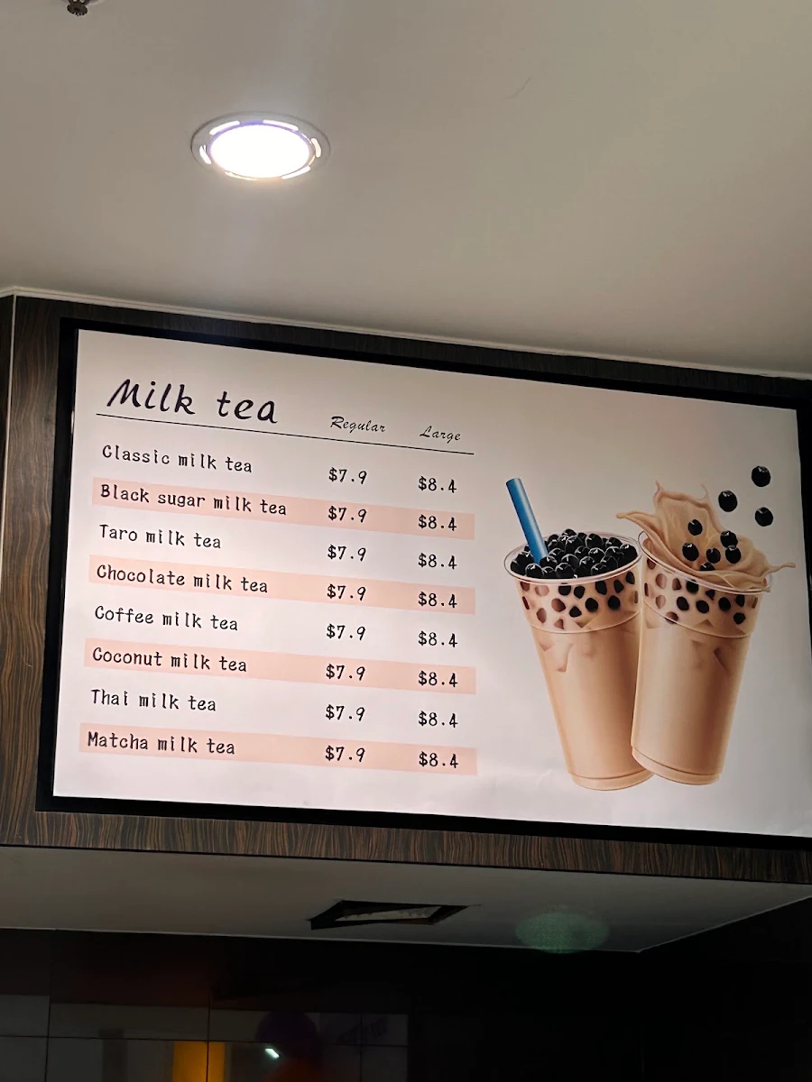 Menu, Little Asia Emerald- Bubble tea