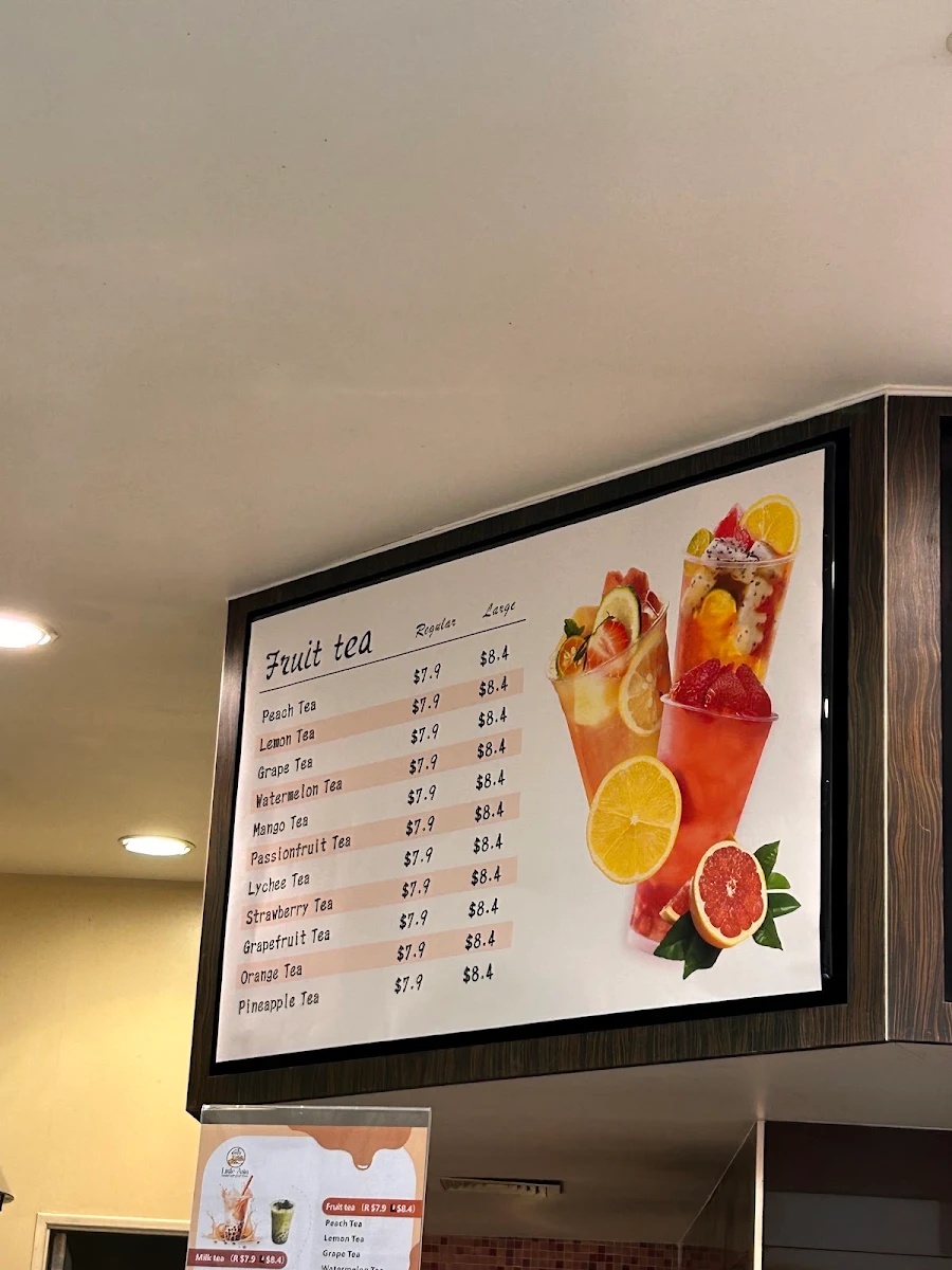 Menu, Little Asia Emerald- Bubble tea