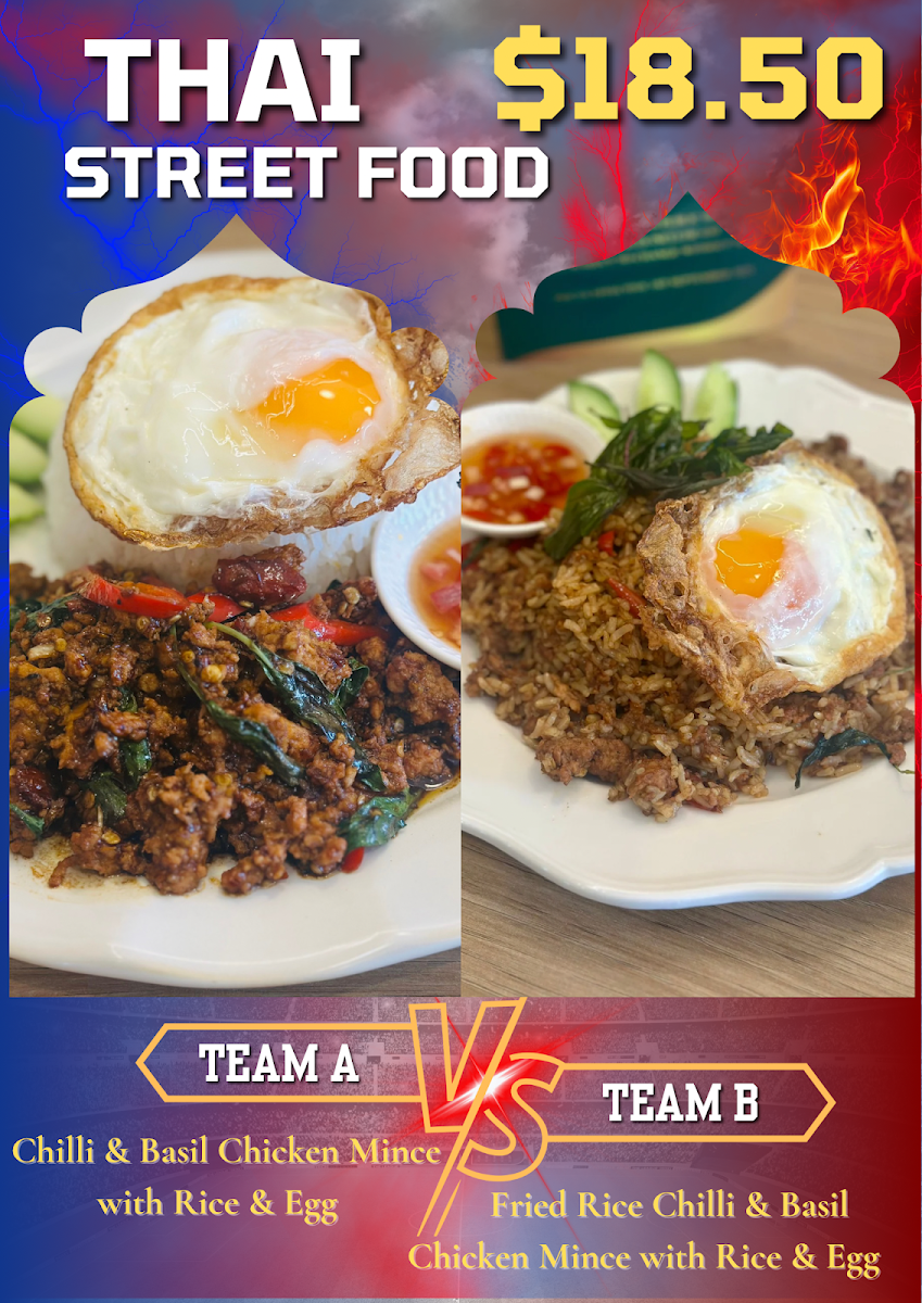 Menu, One Times Thai Randwick