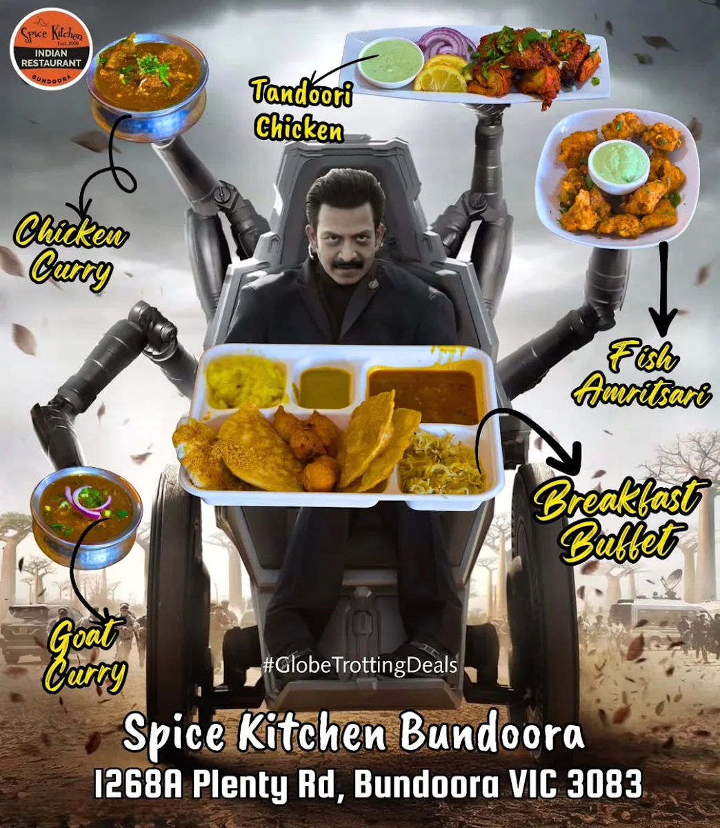 Menu, Spice Kitchen Bundoora
