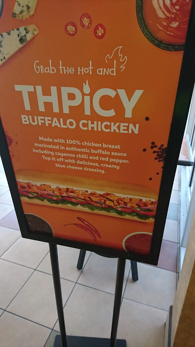 Menu, Subway
