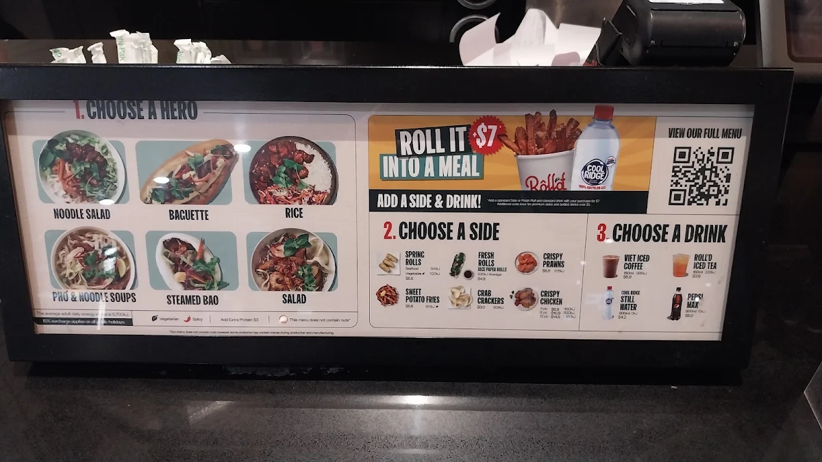 Menu, Roll'd Belconnen