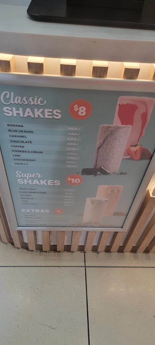 Menu, Daniel's Donuts Northland