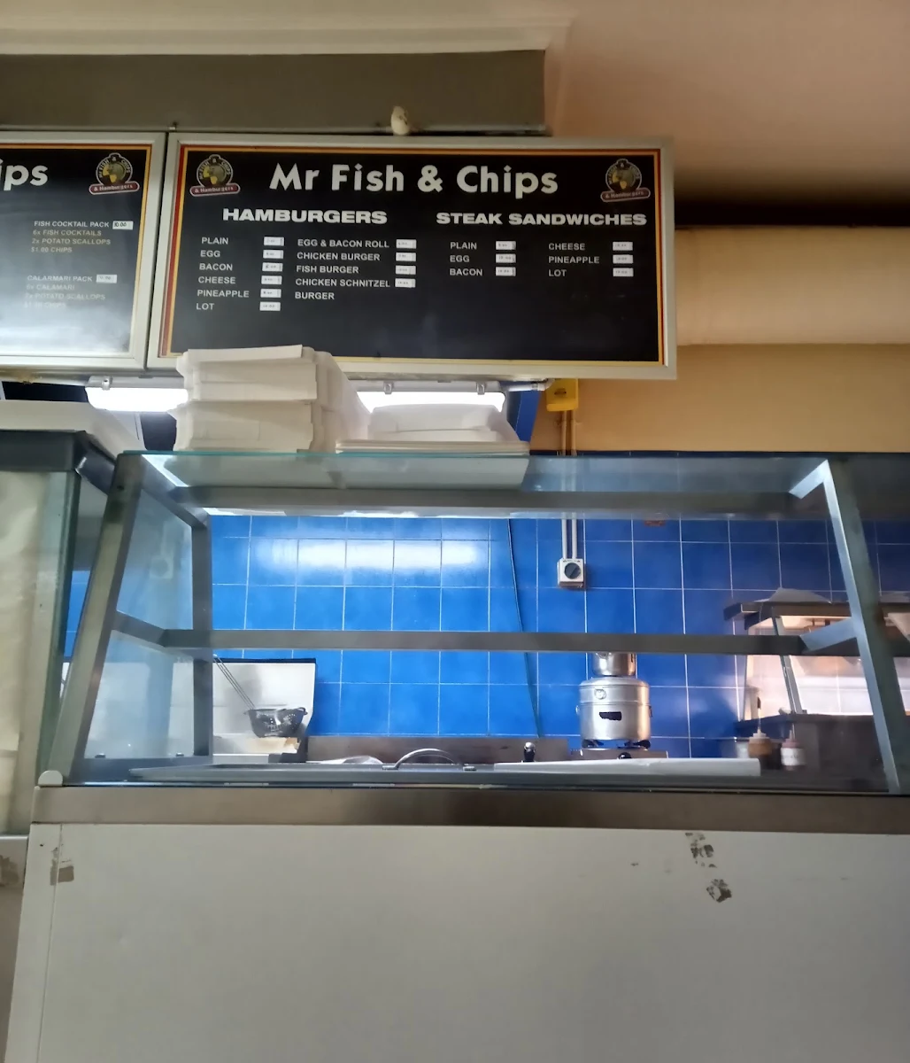 Menu, Mr Fish and Chips