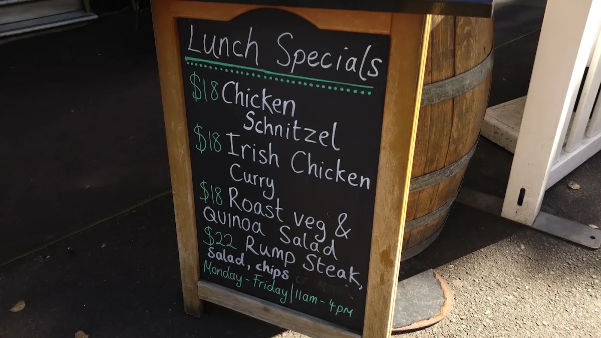 Menu, Mercantile Hotel