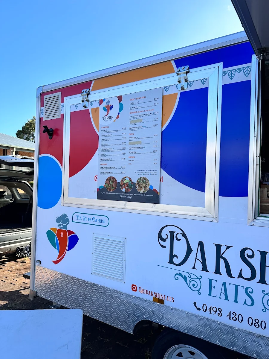 Menu, Sri Dakshin Eats FOOD TRUCK