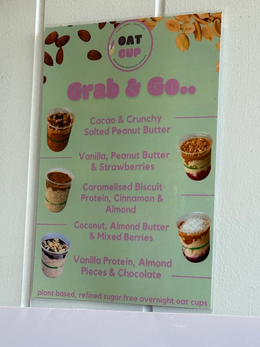 Menu, Sparrow Coffee - Main Beach