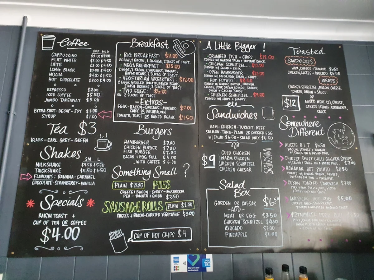 Menu, Newcastle French Bread House