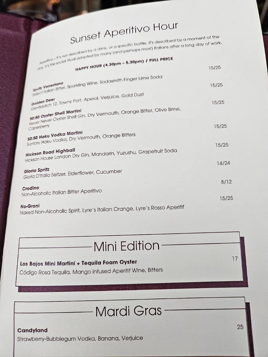 Menu, Dean & Nancy on 22