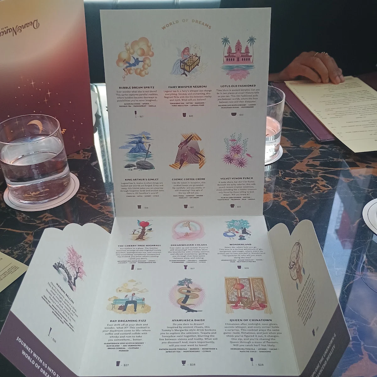 Menu, Dean & Nancy on 22