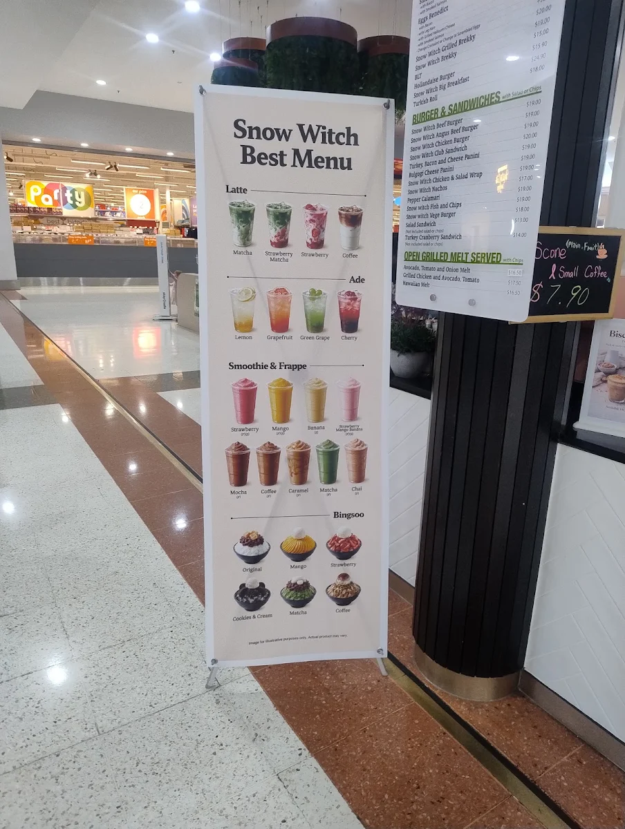 Menu, Snow Witch