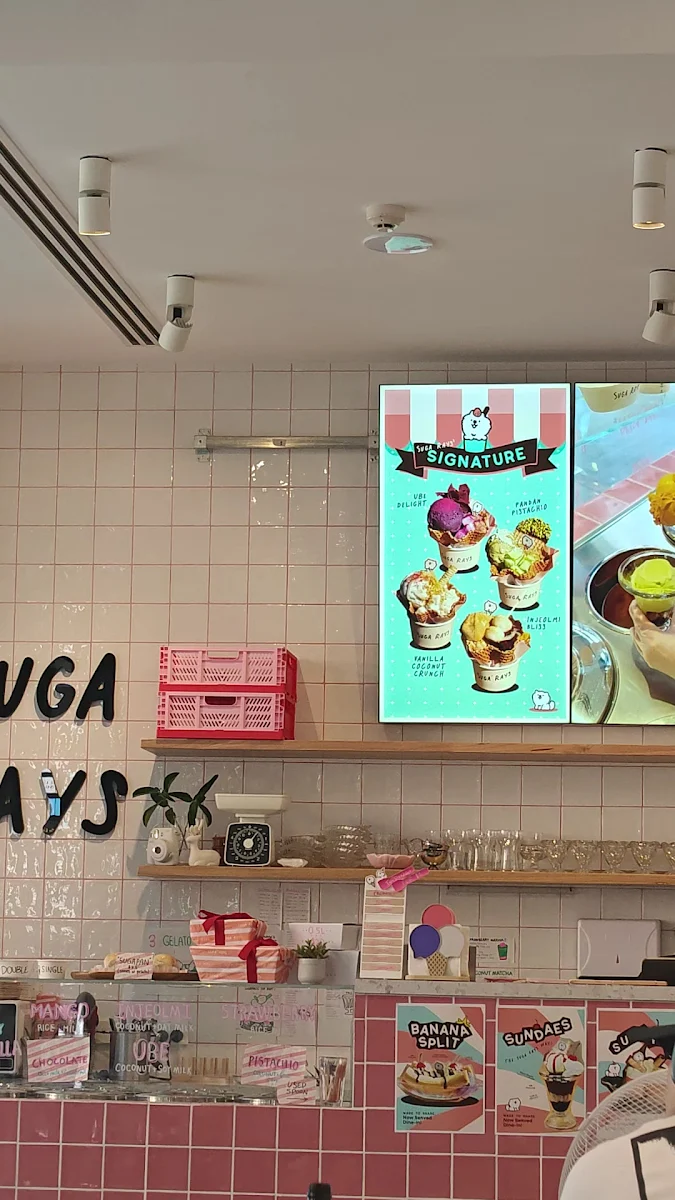 Menu, Sugarays Plant-Based Gelato
