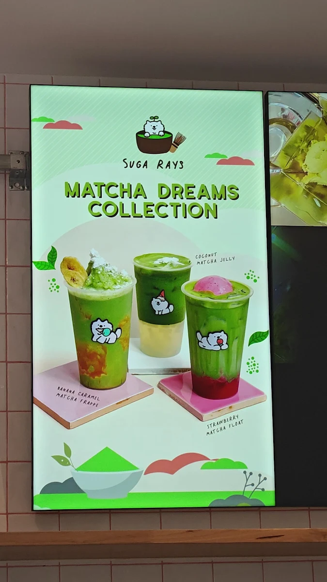 Menu, Sugarays Plant-Based Gelato