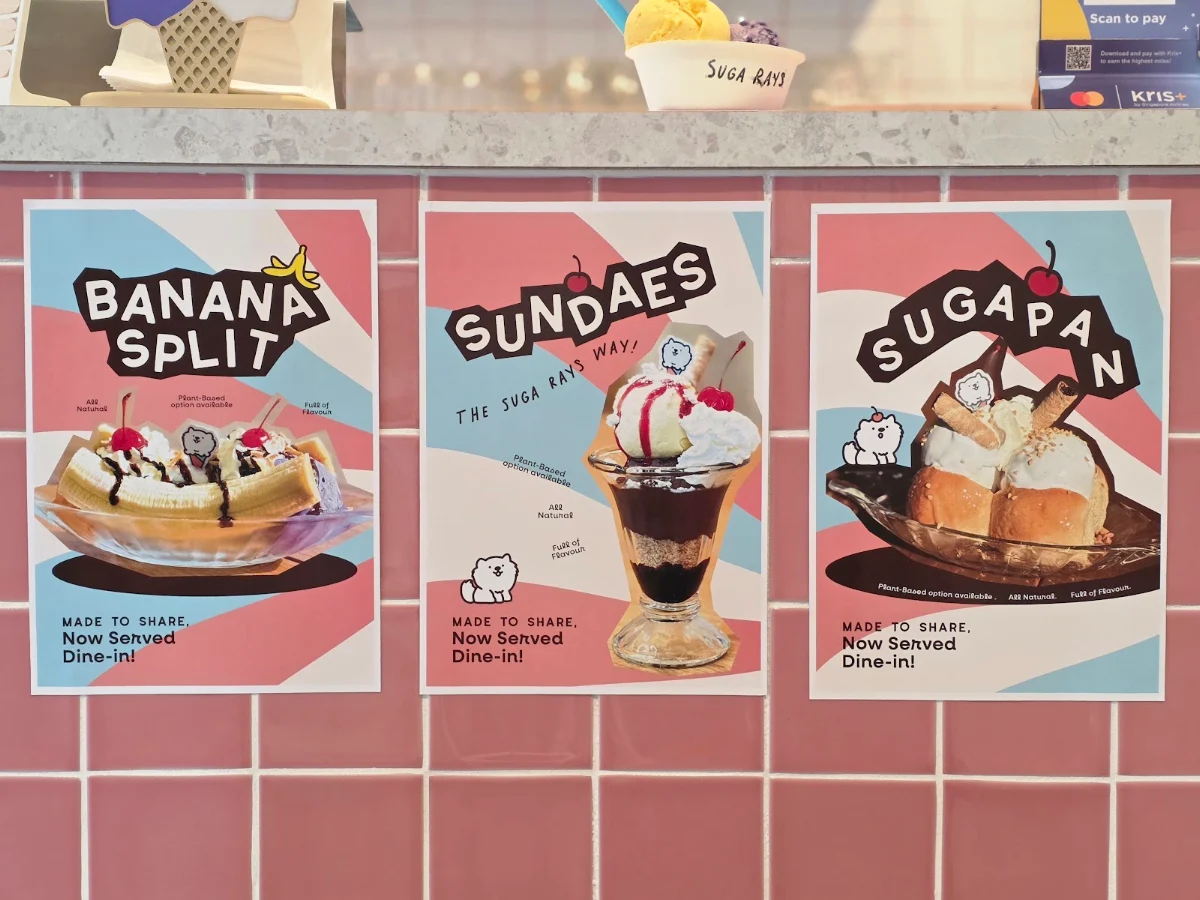 Menu, Sugarays Plant-Based Gelato