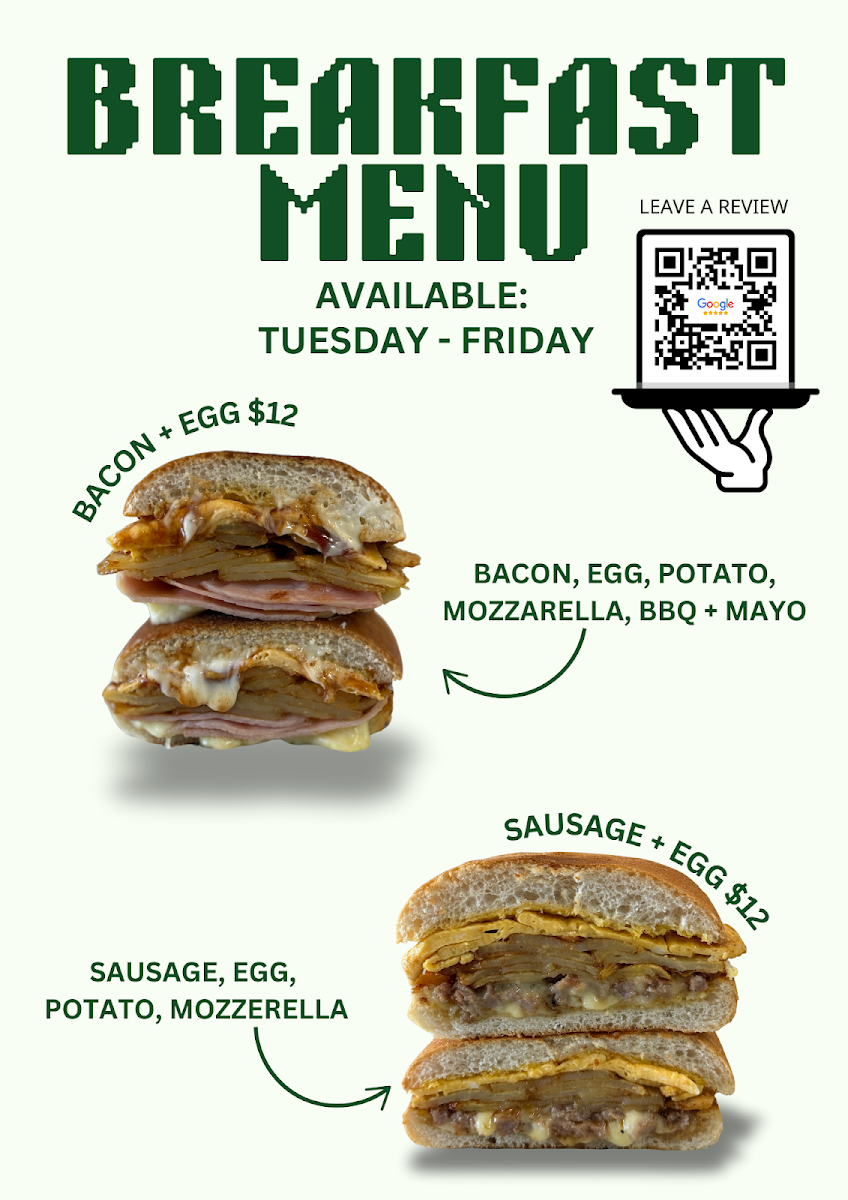 Menu, Panini Co (Keilor East)
